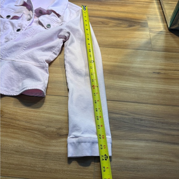 White House Black Market Light Pink Jean Jacket - Picture 8 of 10